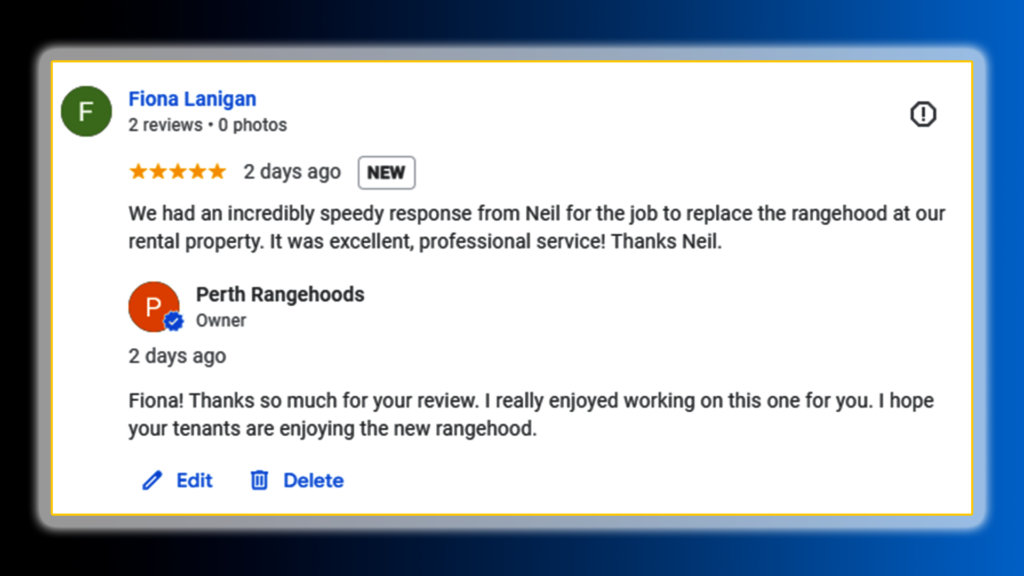 Google review landing page Fiona Lanigan 5 star